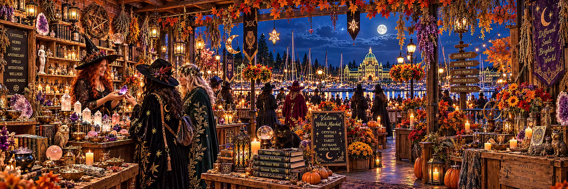 Market Square in downtown Victoria, BC, home of WitchFest
