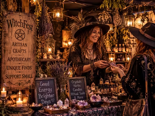 WitchFest vendor stalls