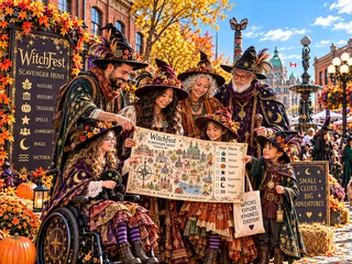 Family scavenger hunt at WitchFest
