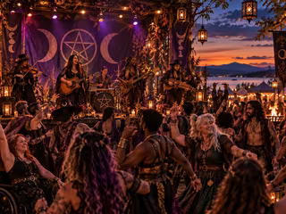 Live music and performance at WitchFest